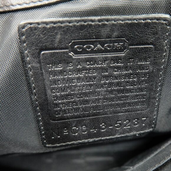 COACH~Conner~5237~VINTAGE BLACKGLOVE LEATHER LAPTOP ATTACHE TRAVEL BAG - Picture 7 of 7